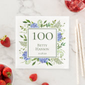 100歳の誕生日 青いアジサイ (インサイチュ)