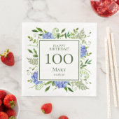 100歳の誕生日 青いアジサイ (インサイチュ)