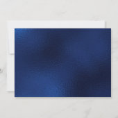 100歳の誕生日 青い風船 ケーキ サプライズパーティー 招待状 (裏面)