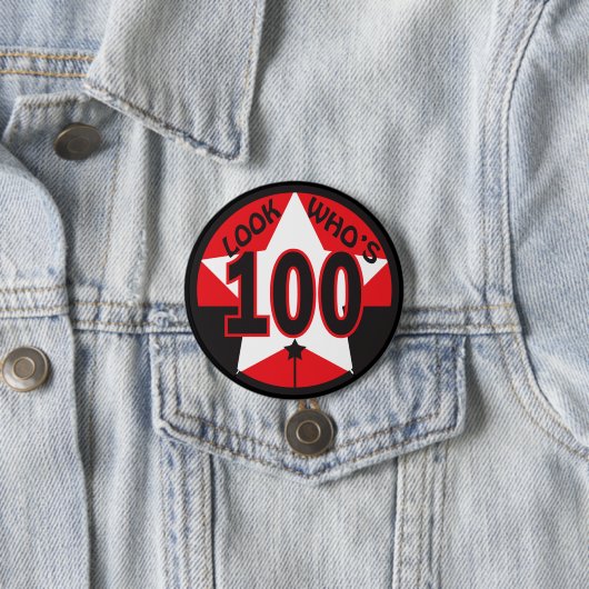 100歳はだれであるか見て下さい 缶バッジ (インサイチュ)
