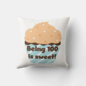 100歳は甘い誕生日Tシャツとプレゼント クッション (裏面)