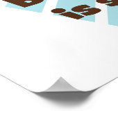 100歳は甘い誕生日Tシャツとプレゼント ポスター (角)