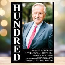 100歳モダンの誕生日パーティー