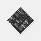 100歳ユニークの誕生日パーティーのプレゼント スタンダードカクテルナプキン (角)