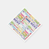 100歳ユニークの誕生日パーティーのプレゼント スタンダードカクテルナプキン (角)