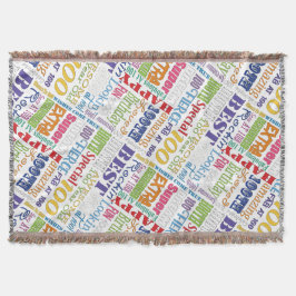 100歳ユニークの誕生日パーティーのプレゼント スローブランケット