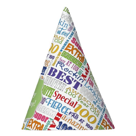 100歳ユニークの誕生日パーティーのプレゼント パーティーハット (右)