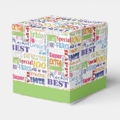 100歳ユニークの誕生日パーティーのプレゼント フェイバーボックス (裏面サイド)