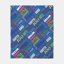 100歳ユニークの誕生日パーティーのプレゼント フリースブランケット