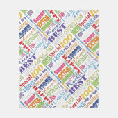 100歳ユニークの誕生日パーティーのプレゼント フリースブランケット (正面)