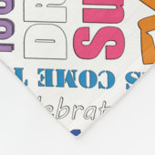 100歳ユニークの誕生日パーティーのプレゼント フリースブランケット (角)