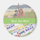 100歳ユニークの誕生日パーティーのプレゼント マグネット (正面)