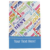 100歳ユニークの誕生日パーティーのプレゼント ミディアムペーパーバッグ (正面)