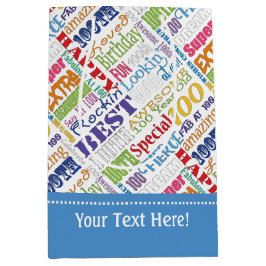 100歳ユニークの誕生日パーティーのプレゼント ミディアムペーパーバッグ