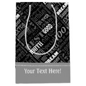 100歳ユニークの誕生日パーティーのプレゼント ミディアムペーパーバッグ (正面)