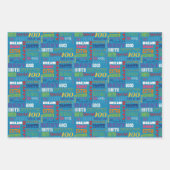 100歳ユニークの誕生日パーティーのプレゼント ラッピングペーパーシート (正面3)