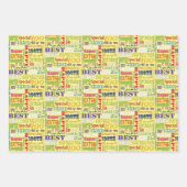 100歳ユニークの誕生日パーティーのプレゼント ラッピングペーパーシート (正面2)