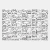 100歳ユニークの誕生日パーティーのプレゼント ラッピングペーパーシート (正面2)