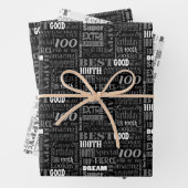 100歳ユニークの誕生日パーティーのプレゼント ラッピングペーパーシート (インサイチュ)