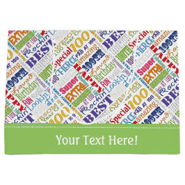 100歳ユニークの誕生日パーティーのプレゼント ラージペーパーバッグ