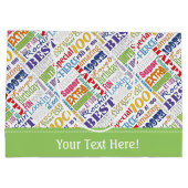 100歳ユニークの誕生日パーティーのプレゼント ラージペーパーバッグ (裏面)