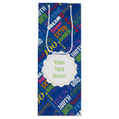 100歳ユニークの誕生日パーティーのプレゼント ワインギフトバッグ (正面)