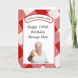 100歳以上の誕生日カード - カスタマイズ可能 カード