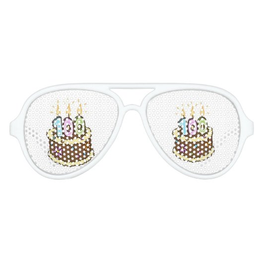 100歳祝の若さ アビエーターサングラス (正面)