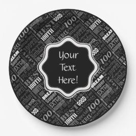 100歳素晴らし誕生日パーティモノグラパーソナライズされたム ペーパープレート