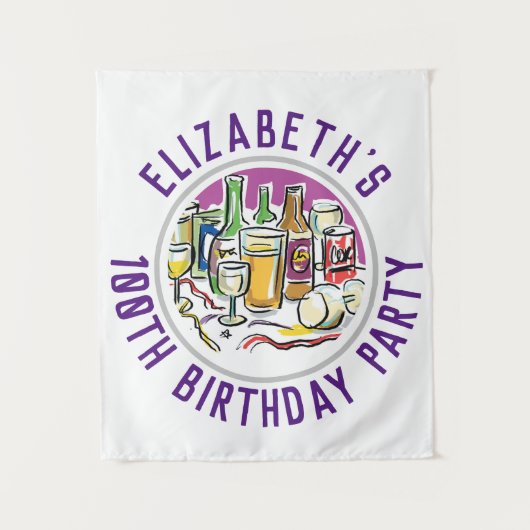 100歳誕生日記念タペストリー タペストリー (正面)