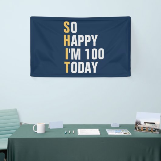100歳100歳のバナー/背景  横断幕 (トレードショー)