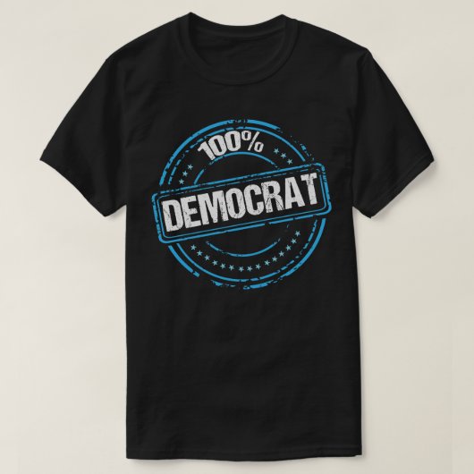100民主党員 Tシャツ (デザイン正面)