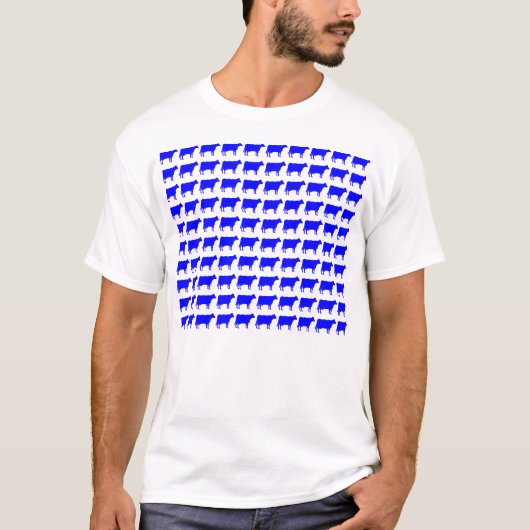 100牛 – 青 Tシャツ (正面)
