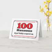 100理由友好カード カード (黄色い花)