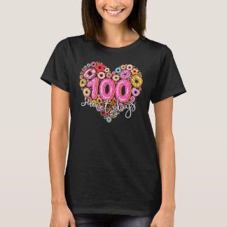 100甘い日の学校給食の幸せ100日キッド Tシャツ