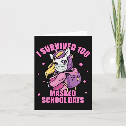 100生き延び名の仮面学校日 カード (正面)