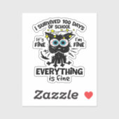 100生き延び日の学校だ素晴らしよ1素晴らしだ シール (シート)