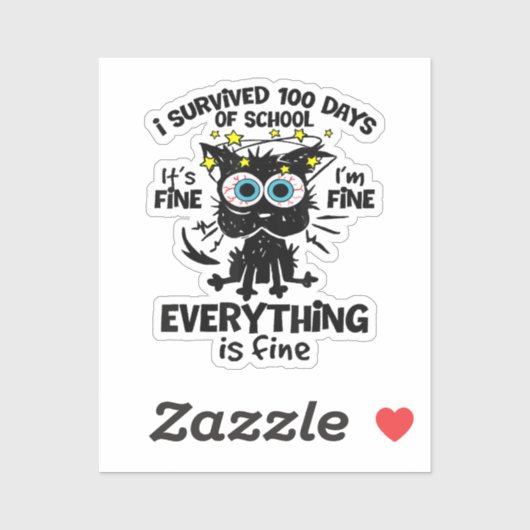 100生き延び日の学校だ素晴らしよ1素晴らしだ シール (シート)