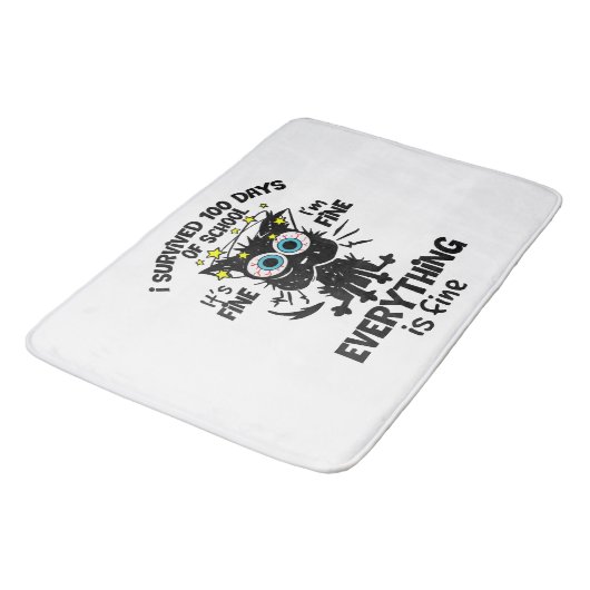 100生き延び日の学校だ素晴らしよ1素晴らしだ バスマット (アングル)