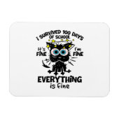 100生き延び日の学校だ素晴らしよ1素晴らしだ マグネット (横)