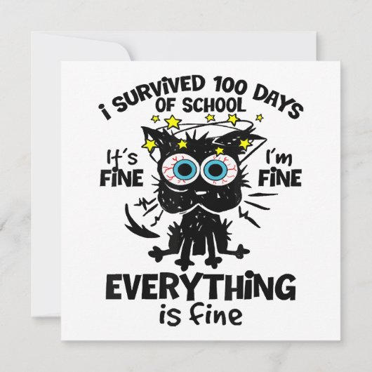 100生き延び日の学校だ素晴らしよ1素晴らしだ 招待状 (裏面)