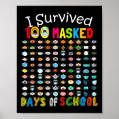 100生き延び校のマスクされた日100校のおもしろいマスク2 ポスター (正面)