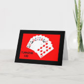 100番は大したことだ！誕生日カード カード (正面)