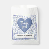 100番目の乱数パターンブルー/ホワイト フェイバーバッグ (正面)