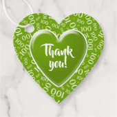 100番目の乱数パターン緑/白 フェイバータグ (正面)