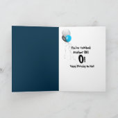 100番目の誕生日のろうそく カード (内部)