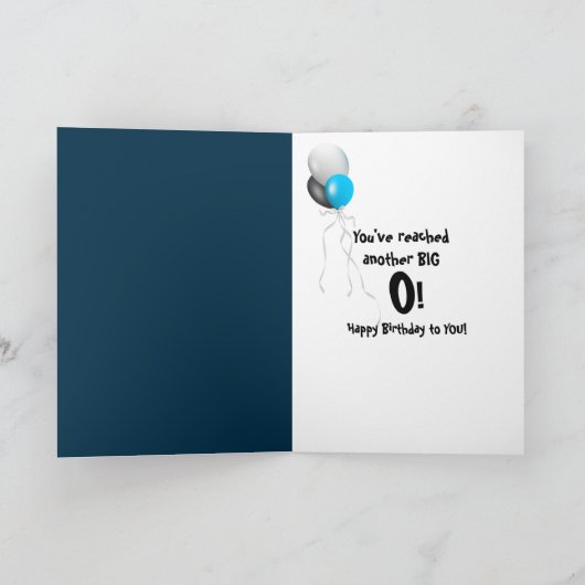 100番目の誕生日のろうそく カード (内部)