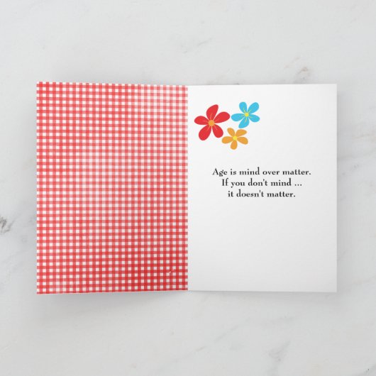 100番目の誕生日デイジー カード (内部)