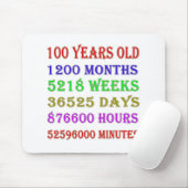 100番目の誕生日マイルストーン マウスパッド (マウス)