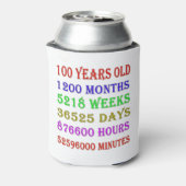 100番目の誕生日マイルストーン 缶クーラー (缶裏面)